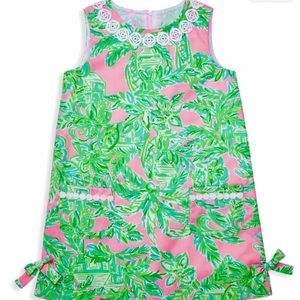 Lilly Pulitzer Little Lilly Classic Shift Baby Pink Sand Size 10 Dress Girls